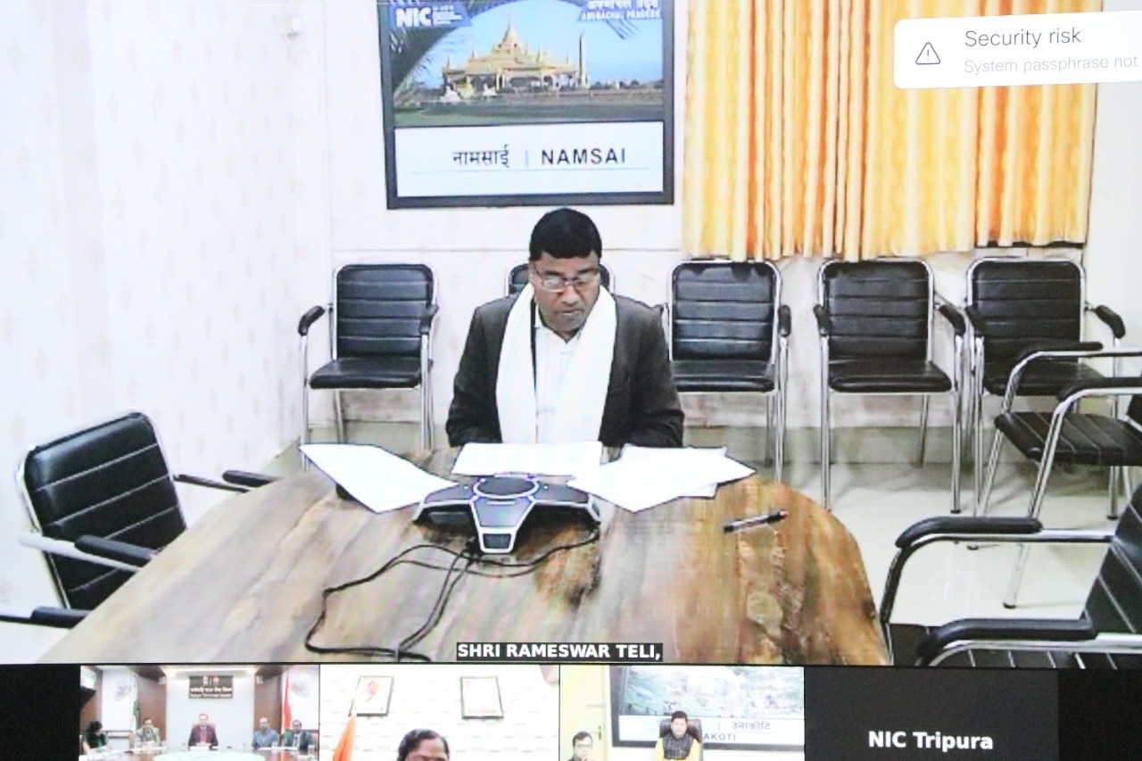 Union Labour and Employment Minister Shri Bhupender Yadav lays the foundation stone of 100 bedded ESIC Hospital at Agartala, Tripura