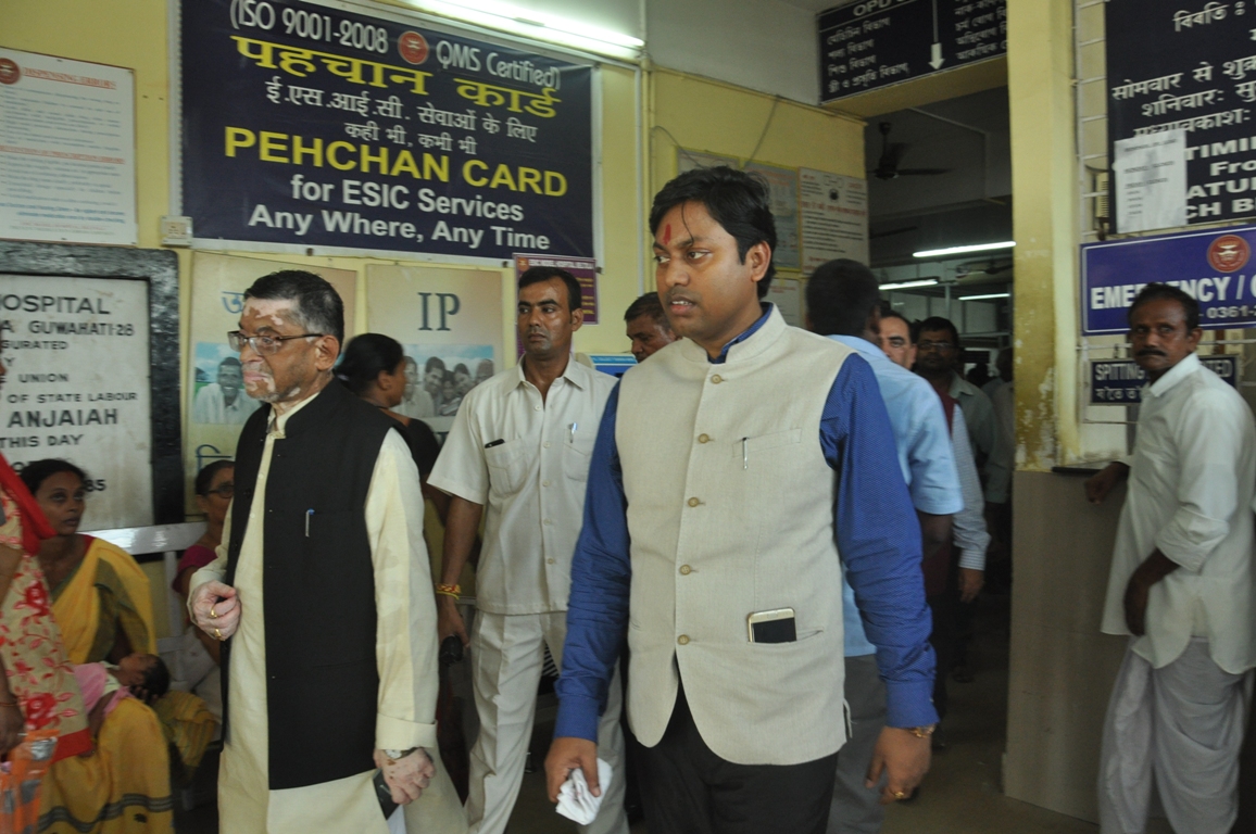 Foundation Stone for Renovation and Upgradation of ESIC Model Hospital, Beltola, Guwahati laid on 06.10.2017