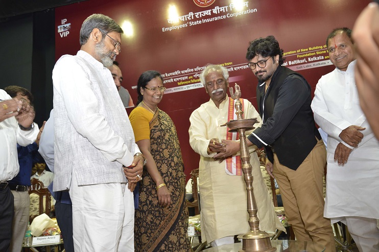 Inauguration of New Building of ESIC Regional Office, Kolkata and Foundation Stone Laying for Upgradation of ESI Hospital, Baltikuri & ESI Hospital, Durgapur, West Bengal on 13.07 2017