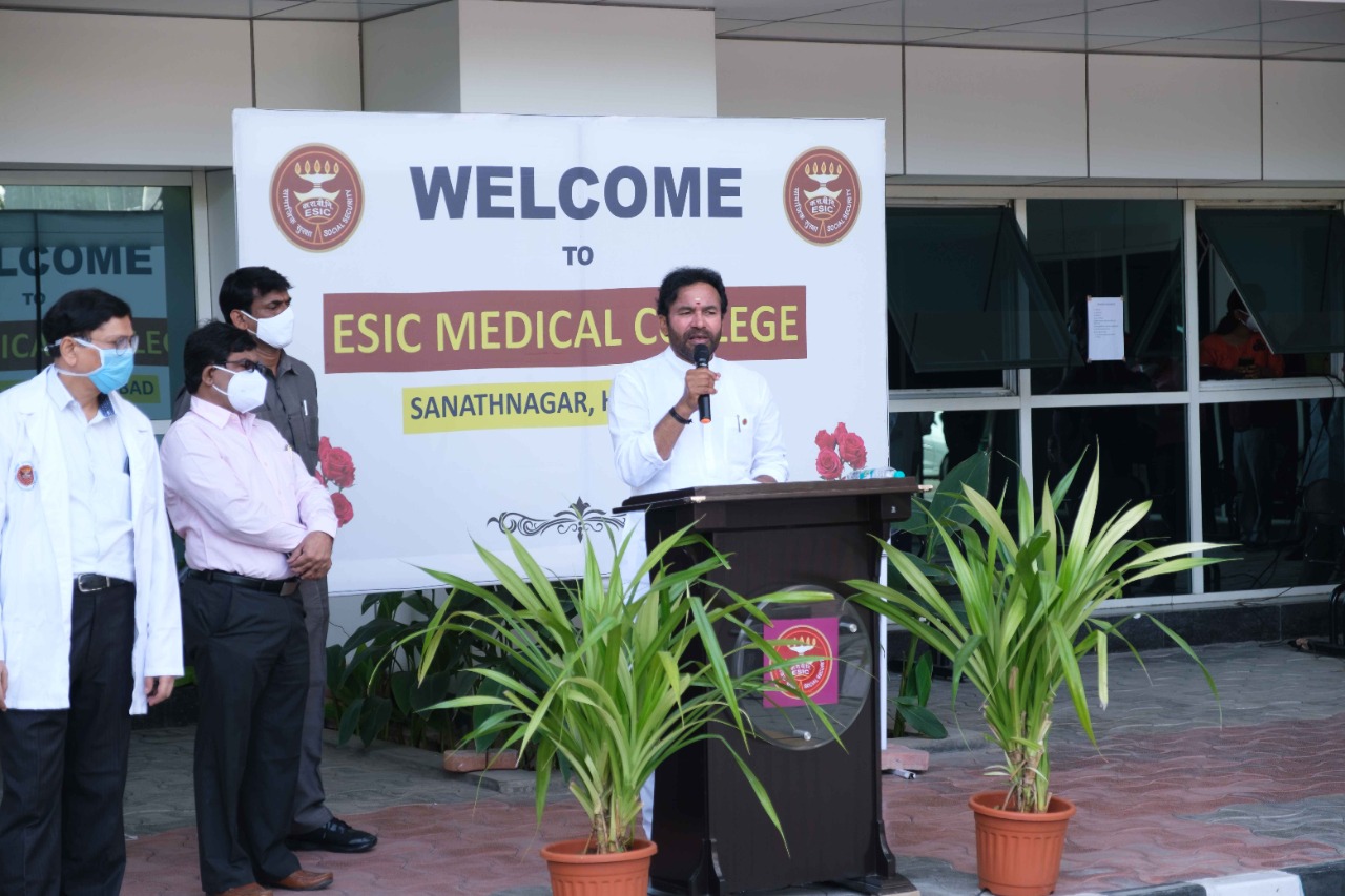 Press Release on dedication of new services at ESIC Medical College, Sanathnagar, Hyderabad